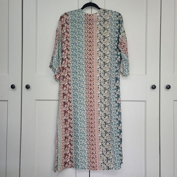 Sky and sparrow mix print kimono, S/M - Picture 8 of 8